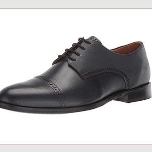 MARC JOSEPH NEW YORK Men's Leather Oxford Lace-up Dress Shoe Navy Size US 9